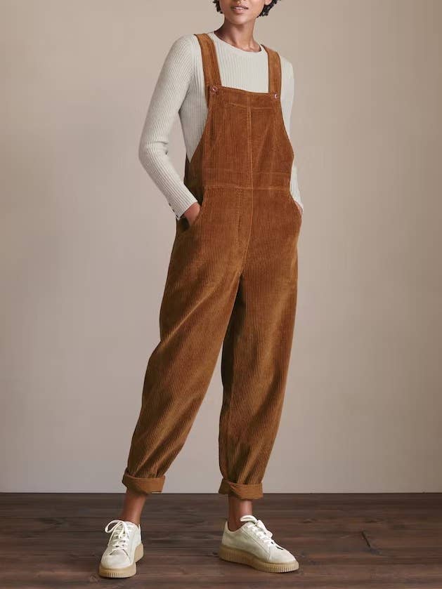 Corduroy Overall with pocket for wholesale by Rosa Clothing