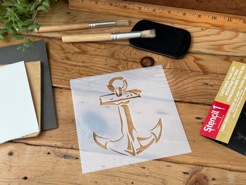 REMOVED BRAND – Engroshandel Stencil – Ankerstencil - Lille (5,75"x6")7