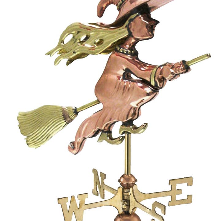 Witch Cottage Weathervane for wholesale by Good Directions