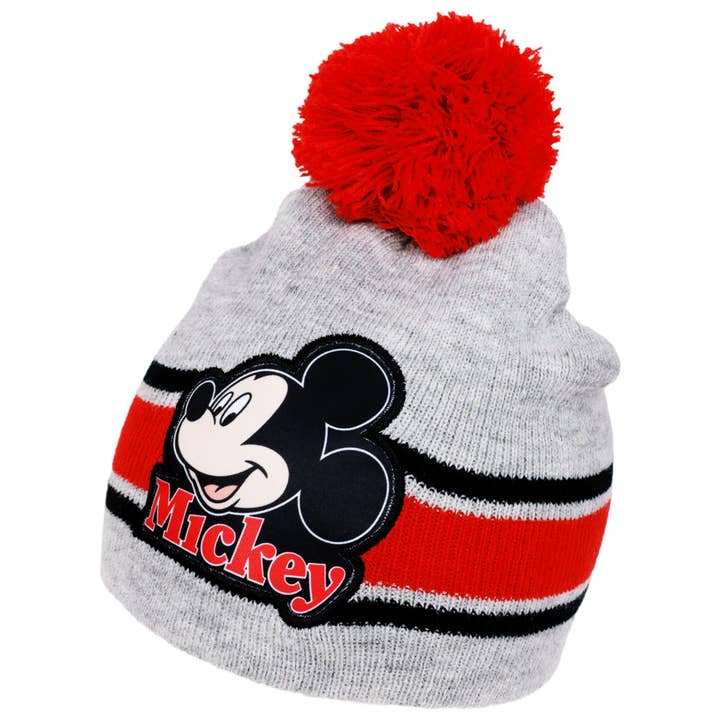 Concept One - Wholesale Winter Accessory Set - Kids - Disney Mickey Mouse Boys’ Toddler Winter Hat, Scarf & Mittens Set – 3-Piece Knit Cold Weather Accessory Set (Ages 2–4)2