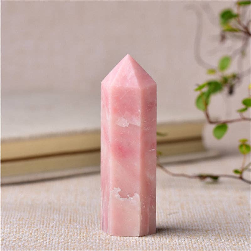 Moon Rituals - Wholesale Spiritual Stone/Crystal - Pink Opal Tower - Emotional Healing2