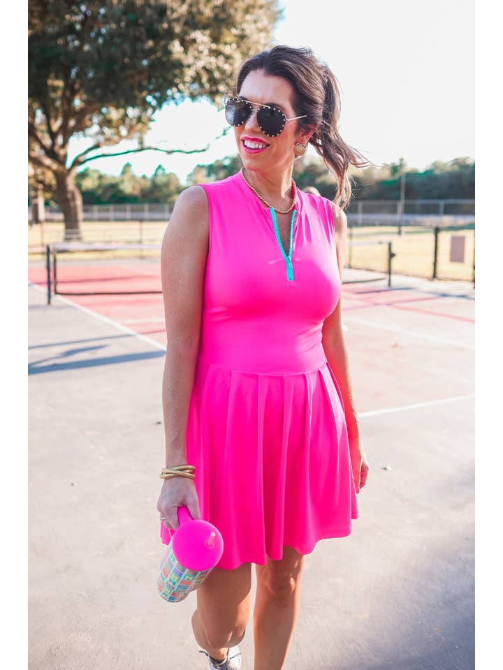 Pep Squad Tennis Dress, Pink for wholesale on Faire2