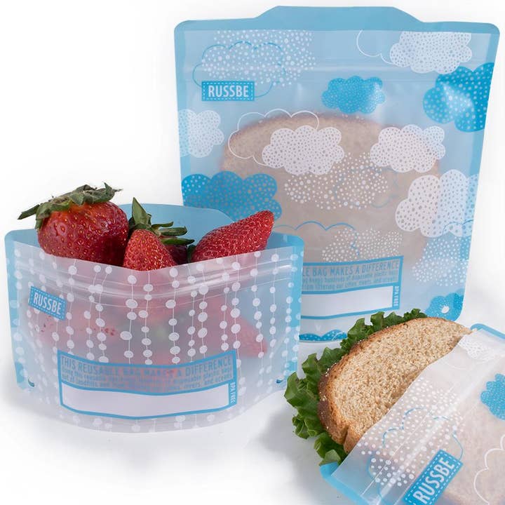 Russbe - Wholesale Zakje/kleedje voor voedsel - Herbruikbare snack- en sandwichzakken met patroon, set van 41