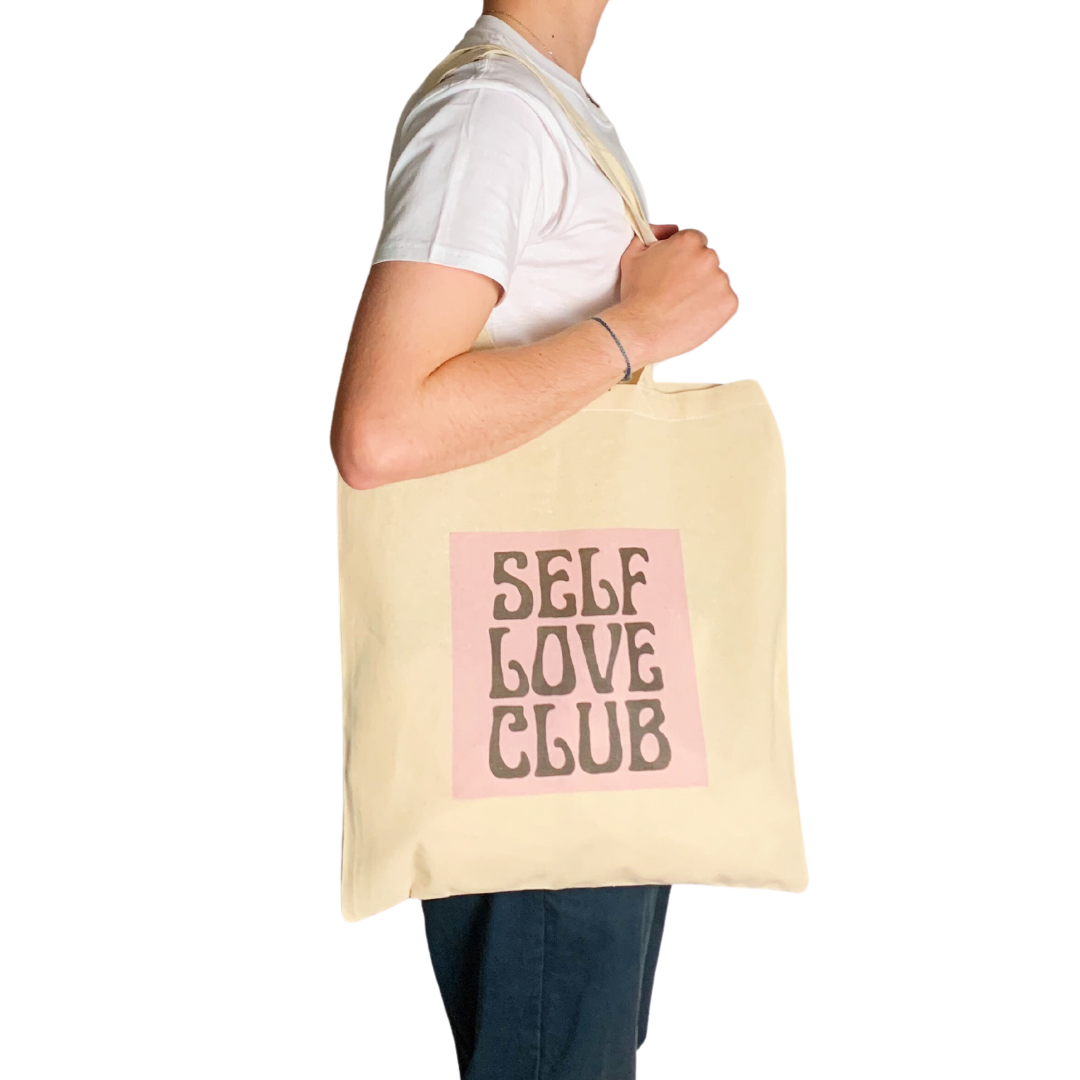 ZZZEBRAAA LIMITED - Wholesale Tote Bag - Women's - Self Love Club Wellness Tote Bag Mental Health Awareness Bag1