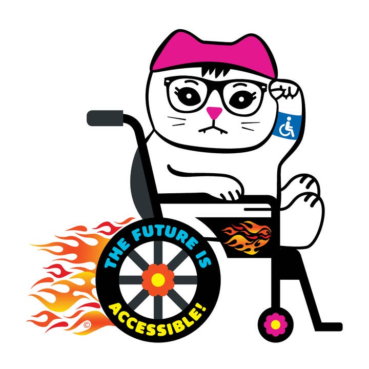 ADA Die-Cut Sticker for wholesale by ReSISTA Kat