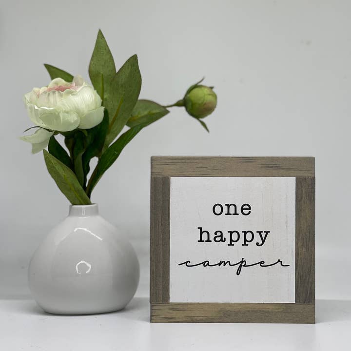 One Happy Camper for wholesale by Bog Road Designs