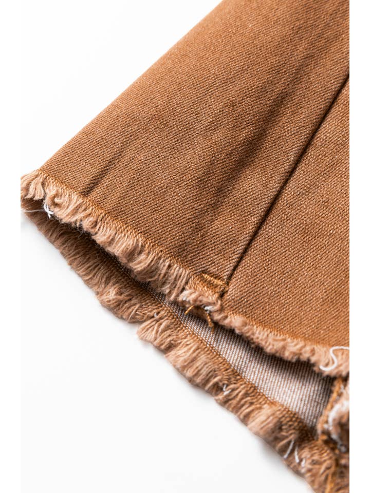 66DISCO - Wholesale Jeans - Women's - 66Western High Waist Button Fly Seamed Raw Hem Flare Jeans9