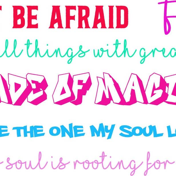 Wear Your Sole - Wholesale Shoe Jewelry - Women's - WYS Small Shoe Tattoo - Colorful Words7