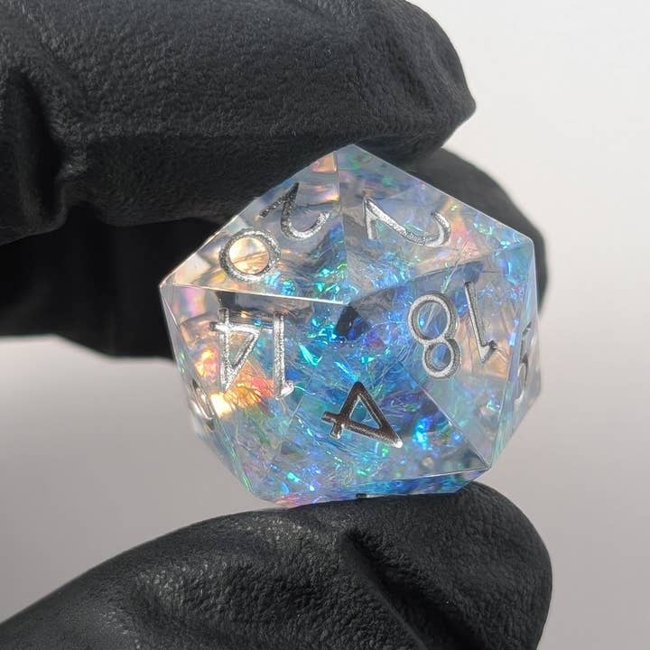 EBONWOOD - Wholesale Dice - Sylvan Aurora 7-Piece Polyhedral Dice Set7