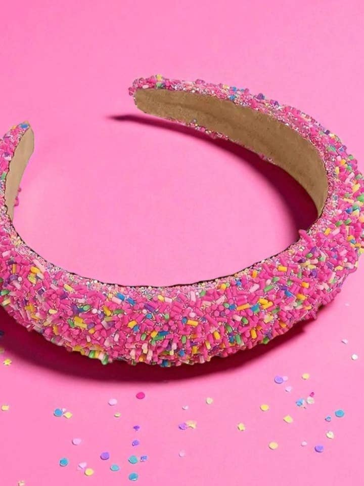 Diadema Rosa con Chispitas para venta al por mayor de The Extension Room