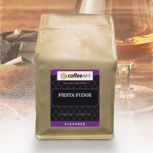 Fiesta Fudge Flavored Coffee for wholesale by CoffeeAM