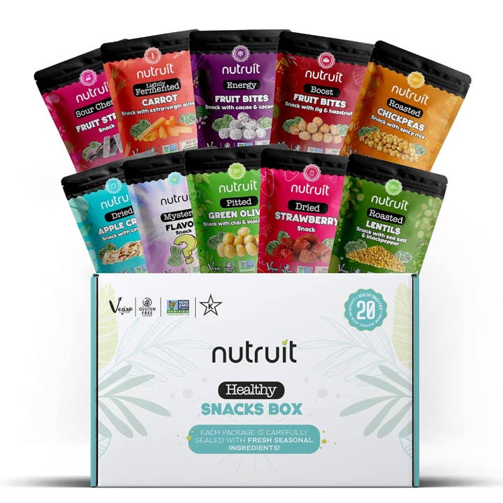 nutruit - Wholesale Dried/Dehydrated Fruit - Nutruit Mini Variety Box (20 Packs)(Low MOQ Trial Box)