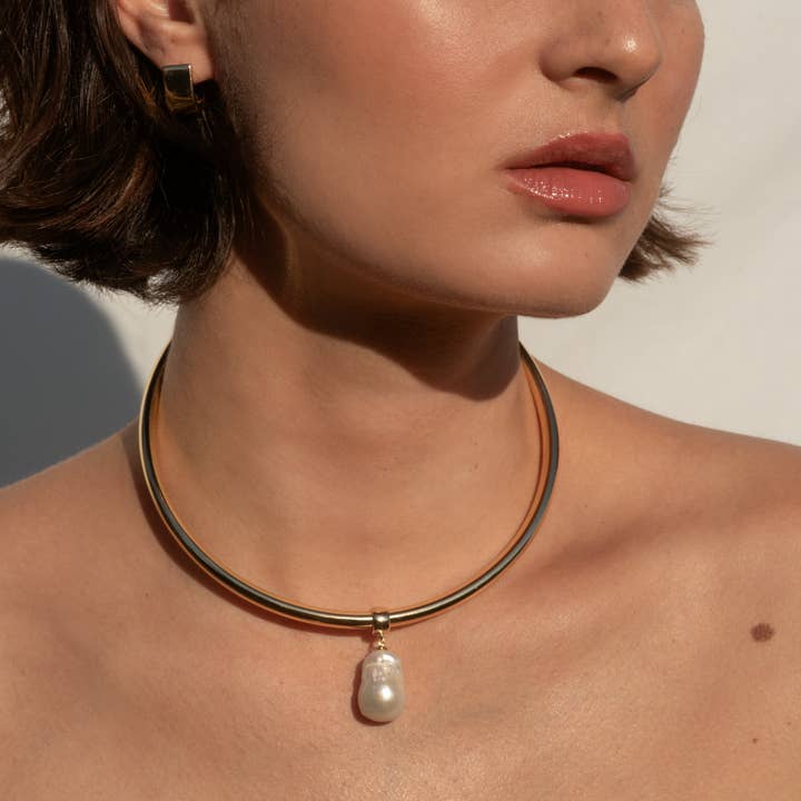 THATCH - Wholesale Choker/Collar - Talia Pearl Choker Necklace
