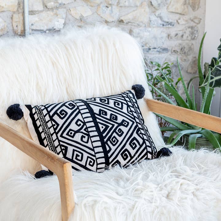 Cojín mini monocromo Jaipur para venta al por mayor de Effortless Trading co