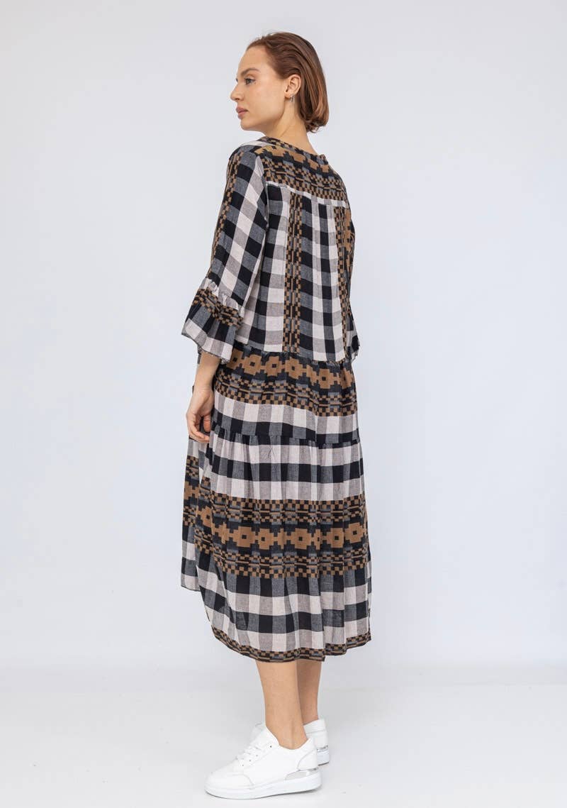 FRANCE BLUE DRESS 48530 CAMEL for wholesale on Faire1