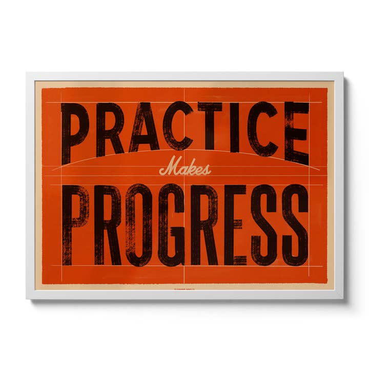 Telegramme Paper Co. - Wholesale Art Print - Practice Makes Progress8