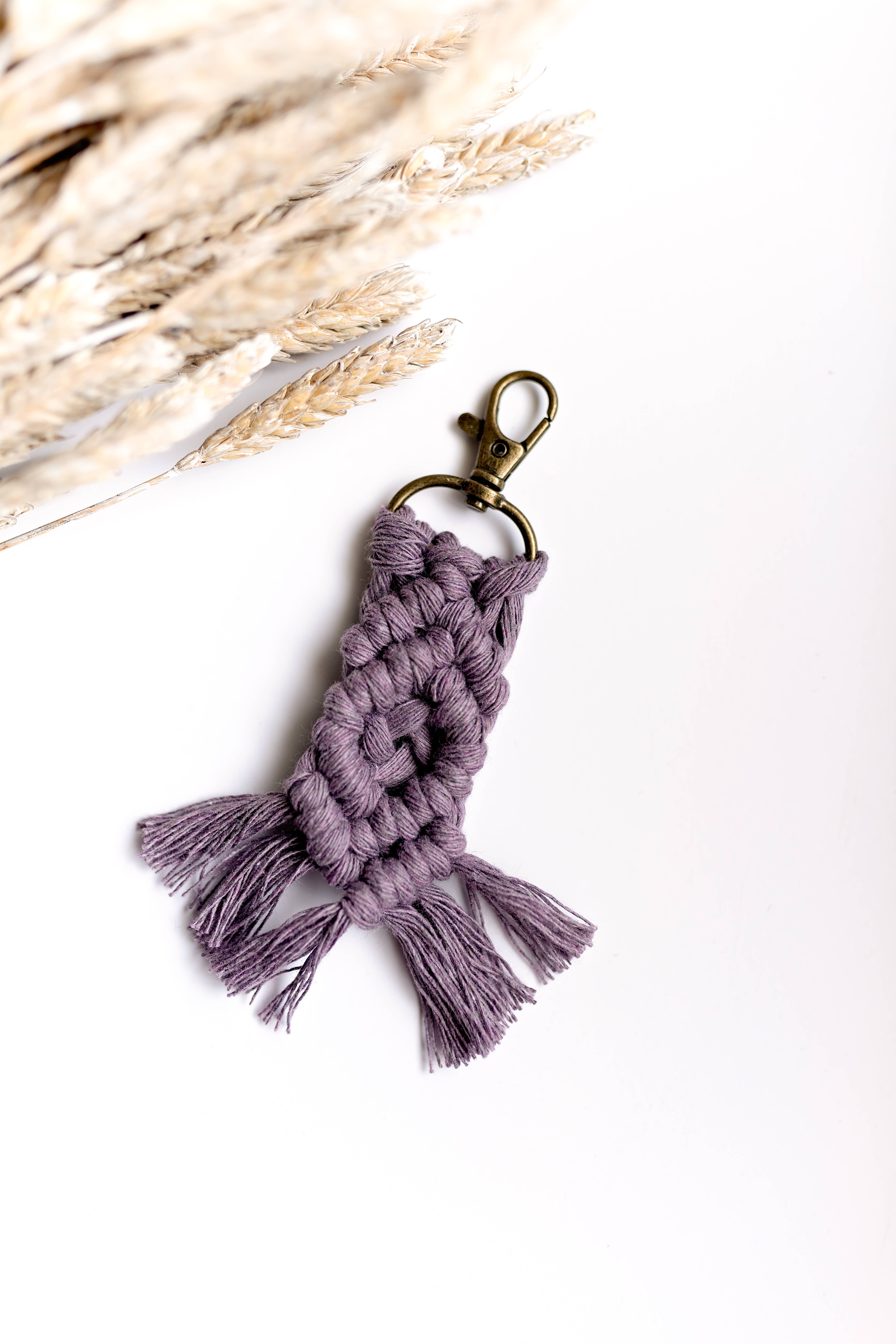 Knots & Fringe - Vente Porte-clés – femme - Porte-clés en macramé | Porte-clés Boho14