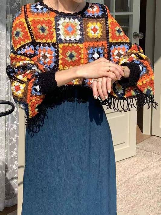 Fashion Combination - Wholesale Blouse - Women's - crochet poncho top10