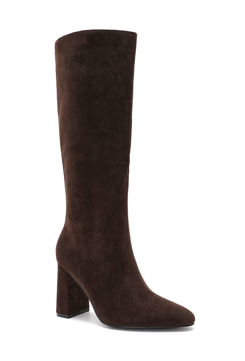 Joia Paris – wholesale Boots – Unisex – Square-heeled boots in faux suede H8-995H13