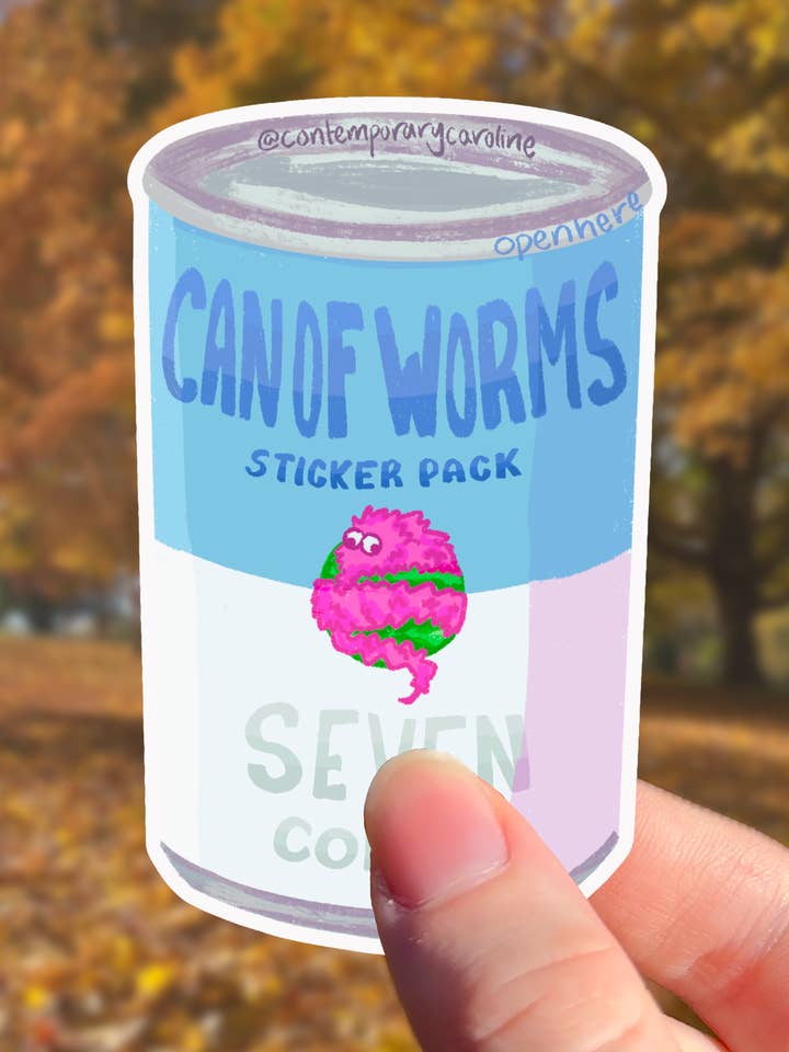 Pacote de Autocolantes de Minhocas em Fio por atacado de contemporarycaroline