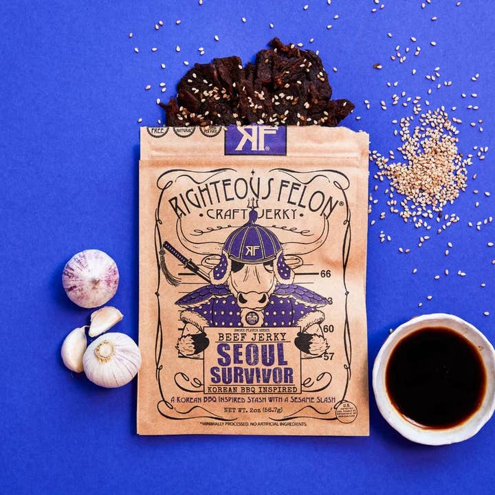 Righteous Felon Craft Jerky - Wholesale Jerky - Seoul Survivor Korean BBQ Beef Jerky1