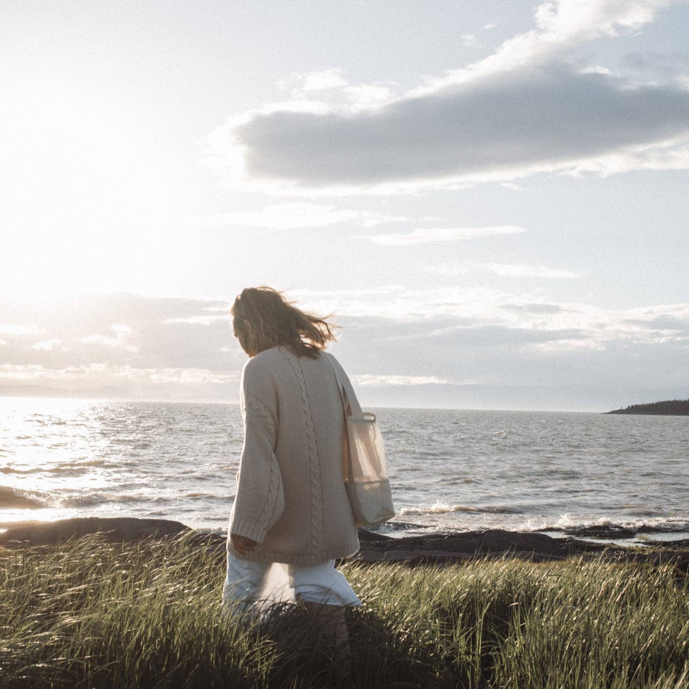 Dans le sac – Engroshandel Strandtaske – Net strandtaske i bomuld5