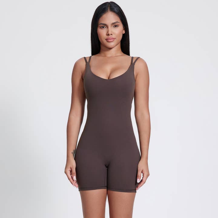 Sodalemon - Wholesale Jumpsuit - Women's - Women Sleeveless Backless Yoga Fitness Sport Jumpsuit