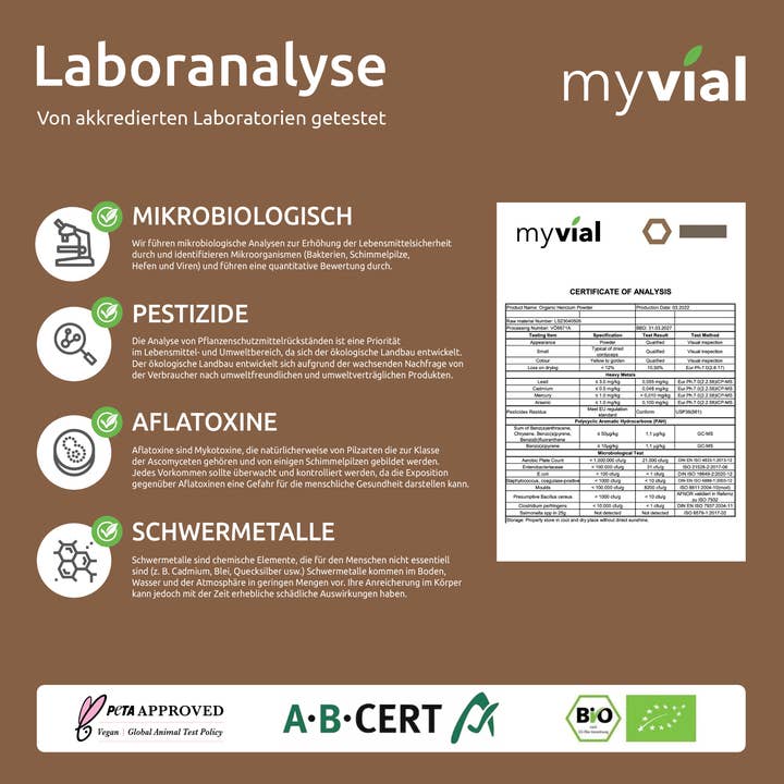 myvial - Wholesale Oral Supplement/Vitamin - Organic Hericium Capsules Lionsmane4