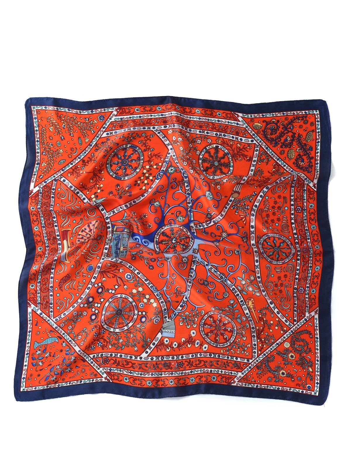 Funkyrel® Atzbranding Limited – wholesale Scarf – Women's – Scarvii - Vintage Pattern Square Scarf15