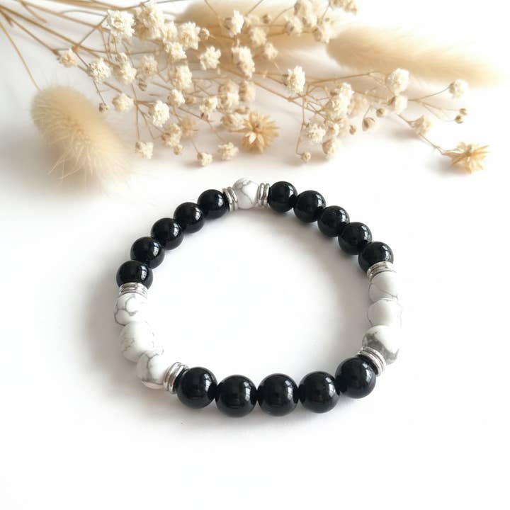 Onyx- och Howlitarmband för wholesale av Produtos Namasté