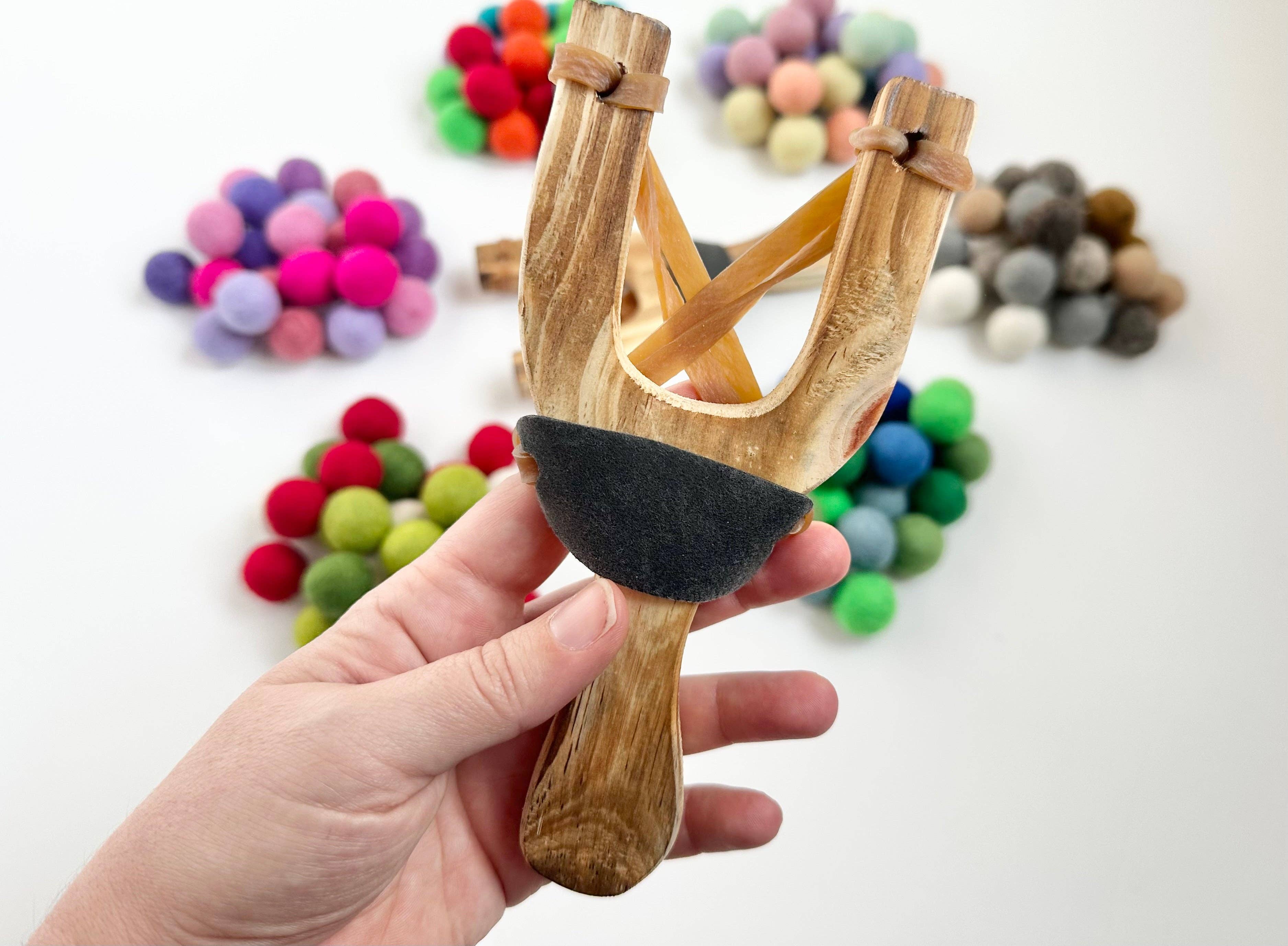 Wool Jamboree - Wholesale Slingshot - Kids - Themed Slingshot & Felt Ball Set3