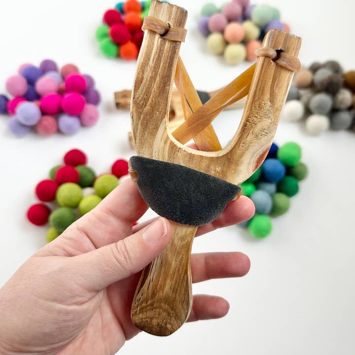 Wool Jamboree - Wholesale Slingshot - Kids - Themed Slingshot & Felt Ball Set3