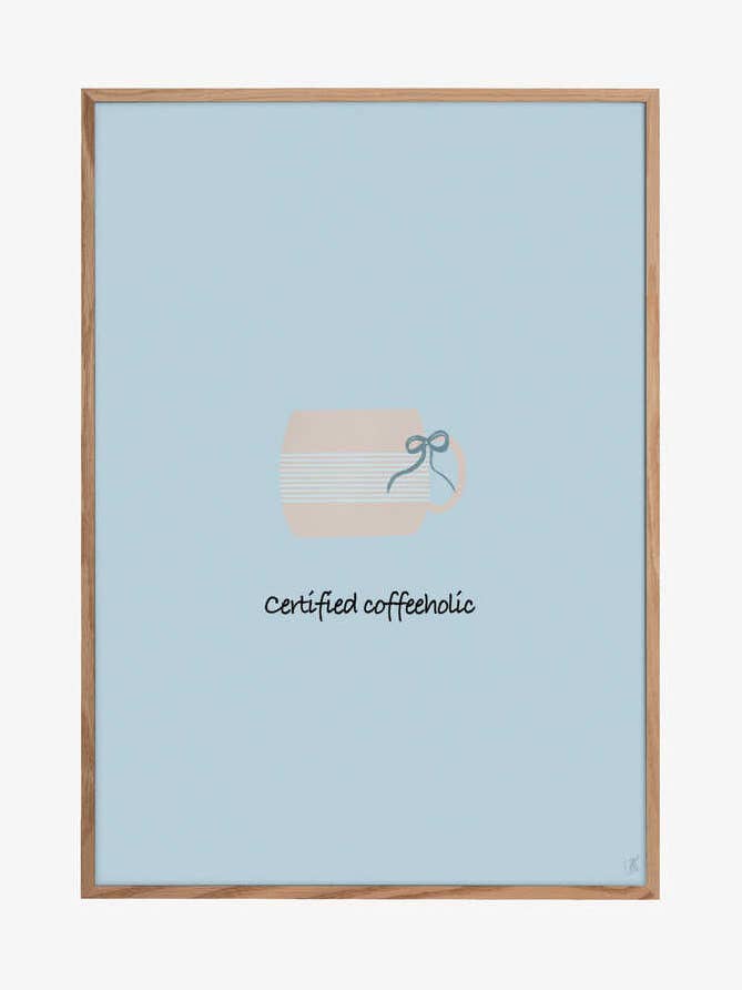 Coffeeholic (blau) für den Großhandel von Pictufy Wholesale