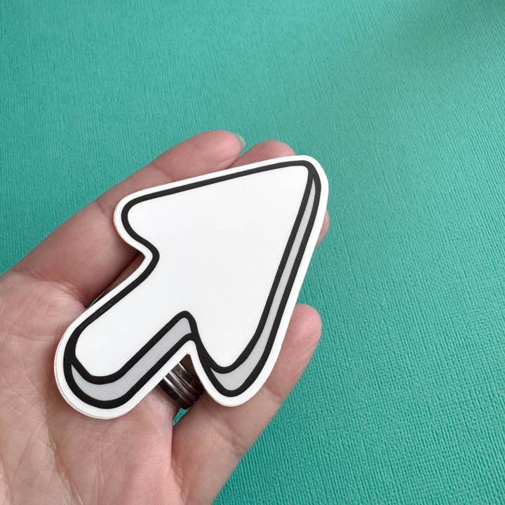 Marshmallow Cursor Sticker for wholesale by hollymarshmallow