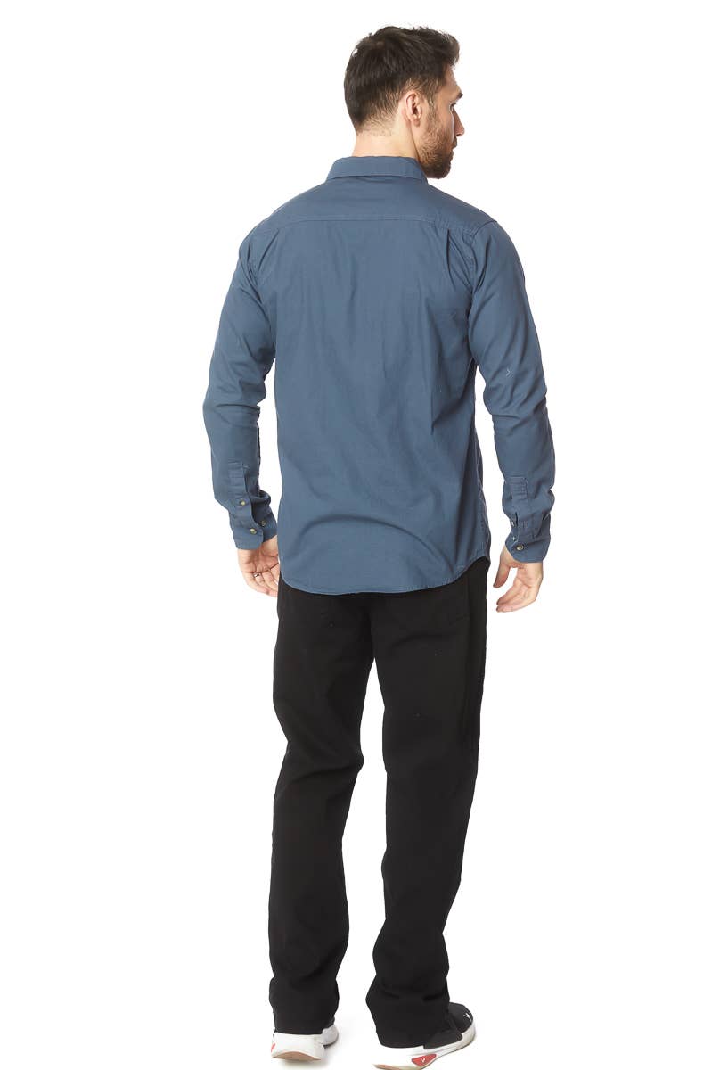 Hawk's Bay - Wholesale Button Down Shirt - Men's - MEN'S LONG SLEEVE TWILL COTTON CANVAS SHIRT6