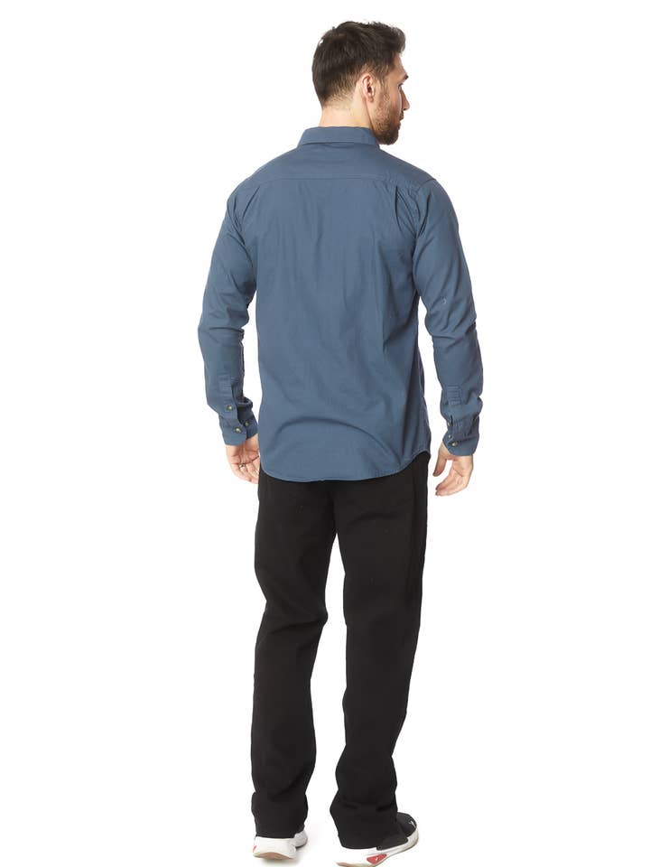 Hawk's Bay - Wholesale Button Down Shirt - Men's - MEN'S LONG SLEEVE TWILL COTTON CANVAS SHIRT6