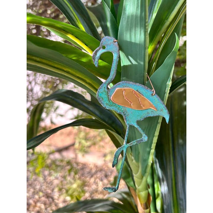 Dos Damas Designs - Wholesale Ornament - Flamingo Copper Christmas Ornament3