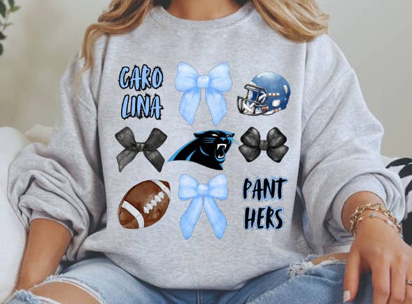 Dirty Water Outfitter - Wholesale Graphic Sweatshirt - Women's - Carolina Panthers Football Sweatshirt