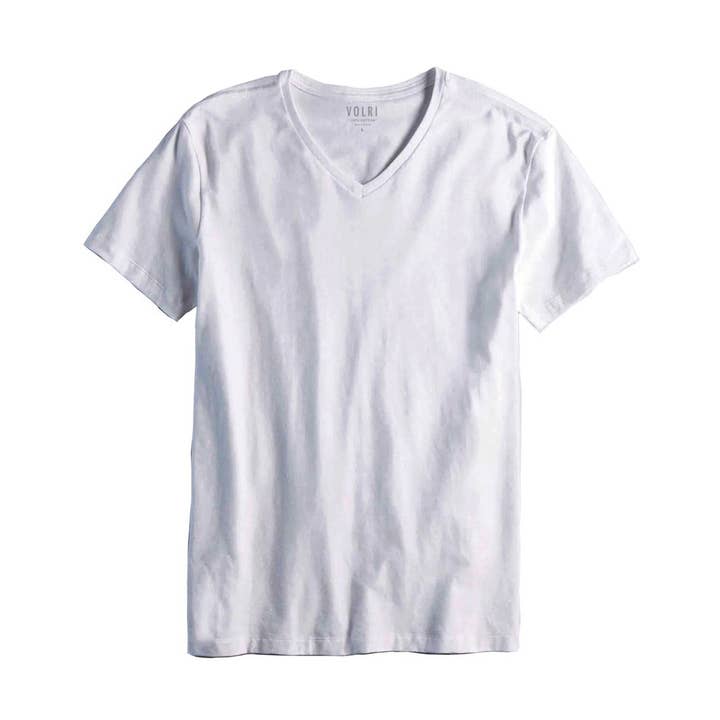 VOLRI® - Mens Short Sleeve Premium Cotton V-Neck T-Shirt for wholesale by Volri