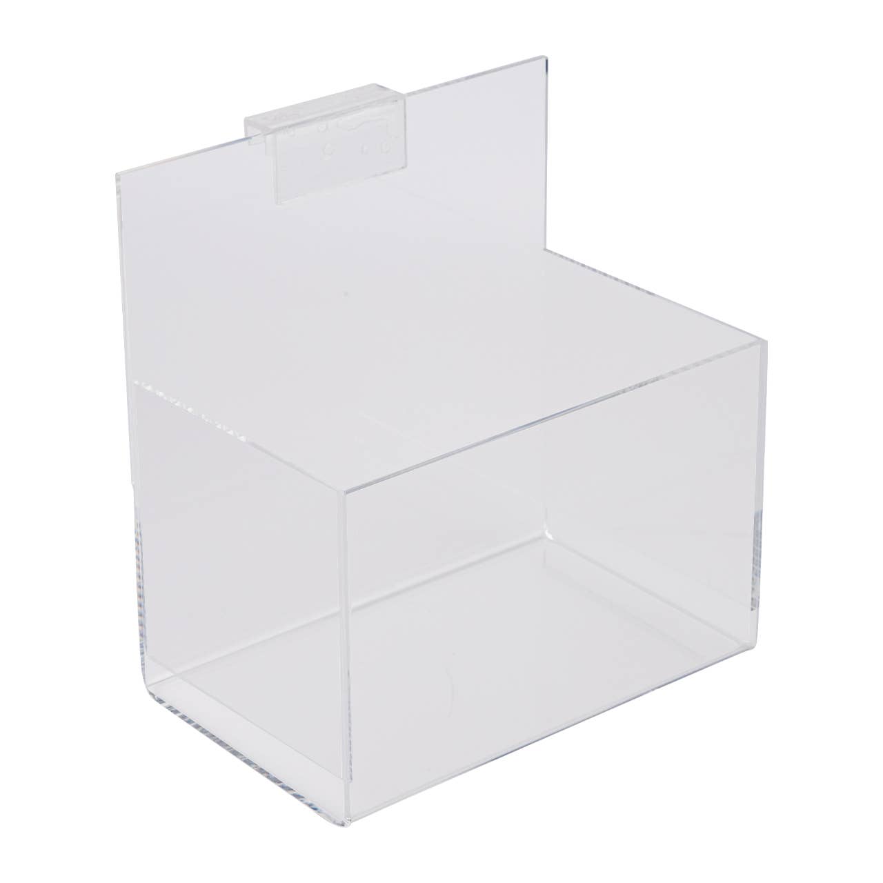 Store Supply Warehouse - Wholesale Retailer Display - Accessories - Acrylic Single Display Bin For Slatwall Or Wire Grid2