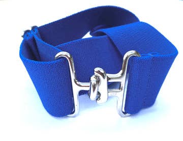 ACE Equestrian - Vendita all'ingrosso Cintura - Donna - Cintura elastica sottile blu/argento0