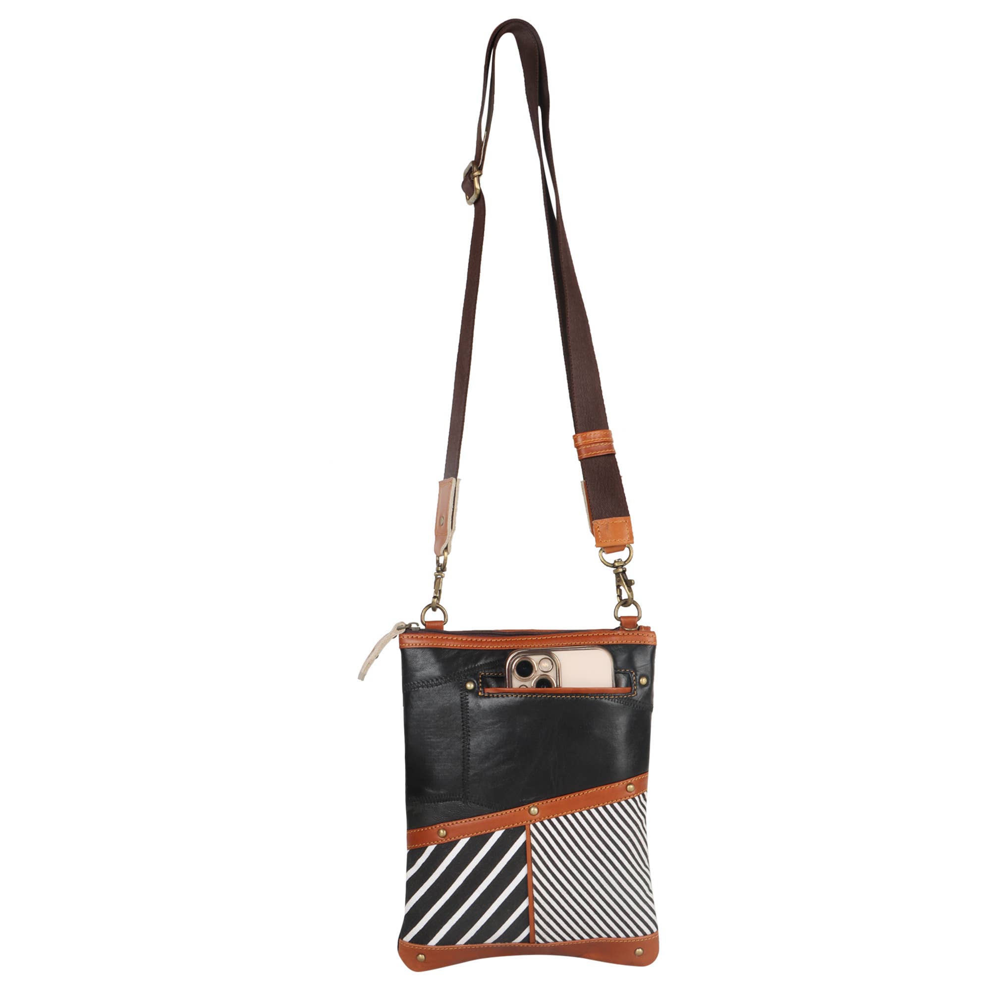 Vaan & Co. – wholesale Crossbody bag – Women's – Blaise Brisk Stripe Crossbody2
