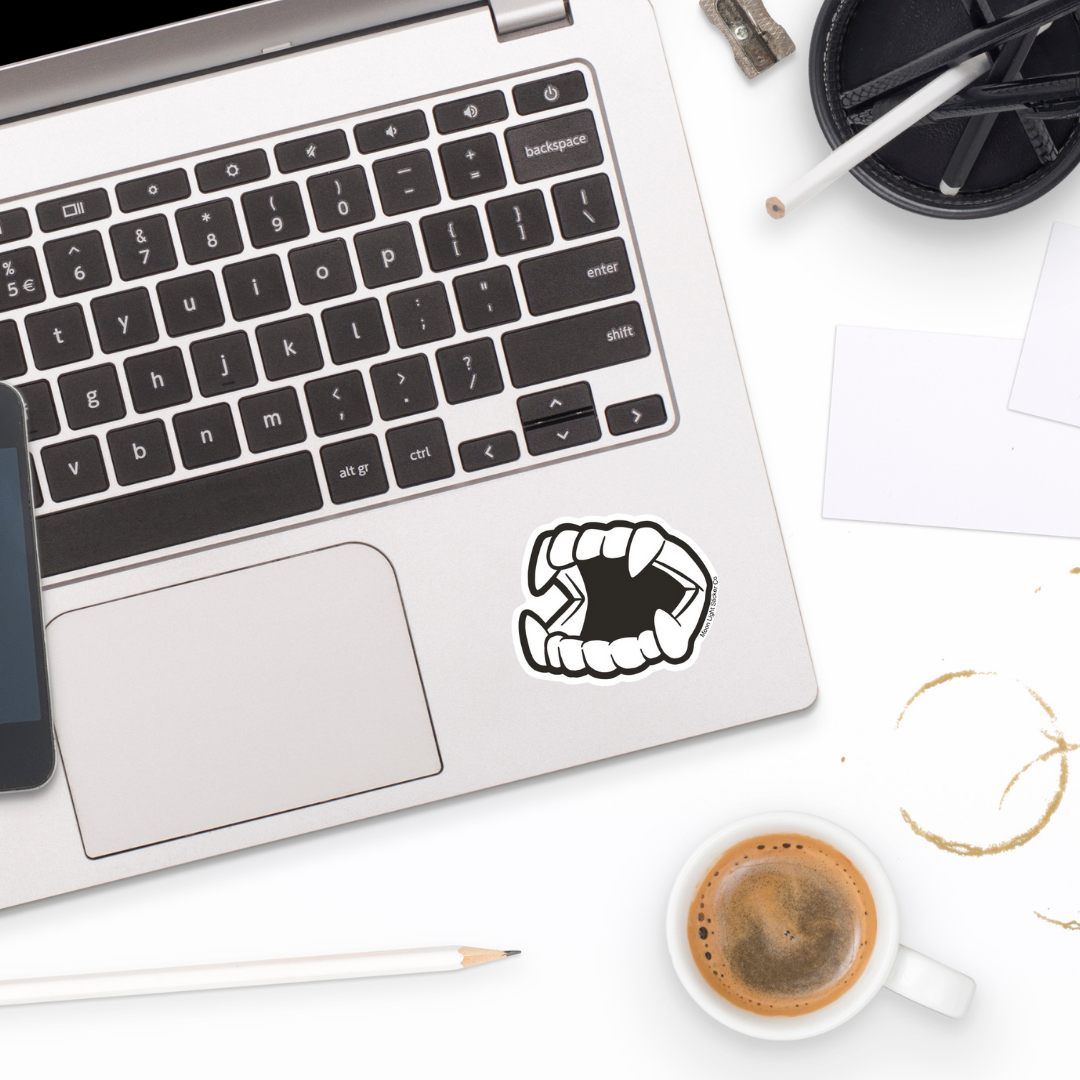 Moon Light Sticker Co - Wholesale Sticker - Fangs Sticker1