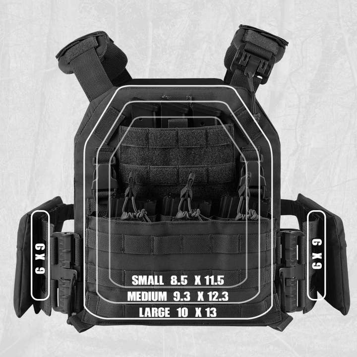 Antarctica Outdoors - Vendita all'ingrosso Ornamenti/decorazioni per esterni - Votagoo Gilet Tattico da Combattimento Outdoor in Nylon 1000D Porta Piastre17