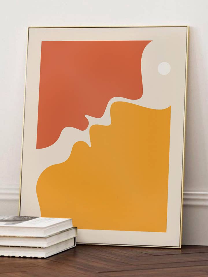 Zoute Kussen | Grafische en abstracte poster voor wholesale door Studio Topo