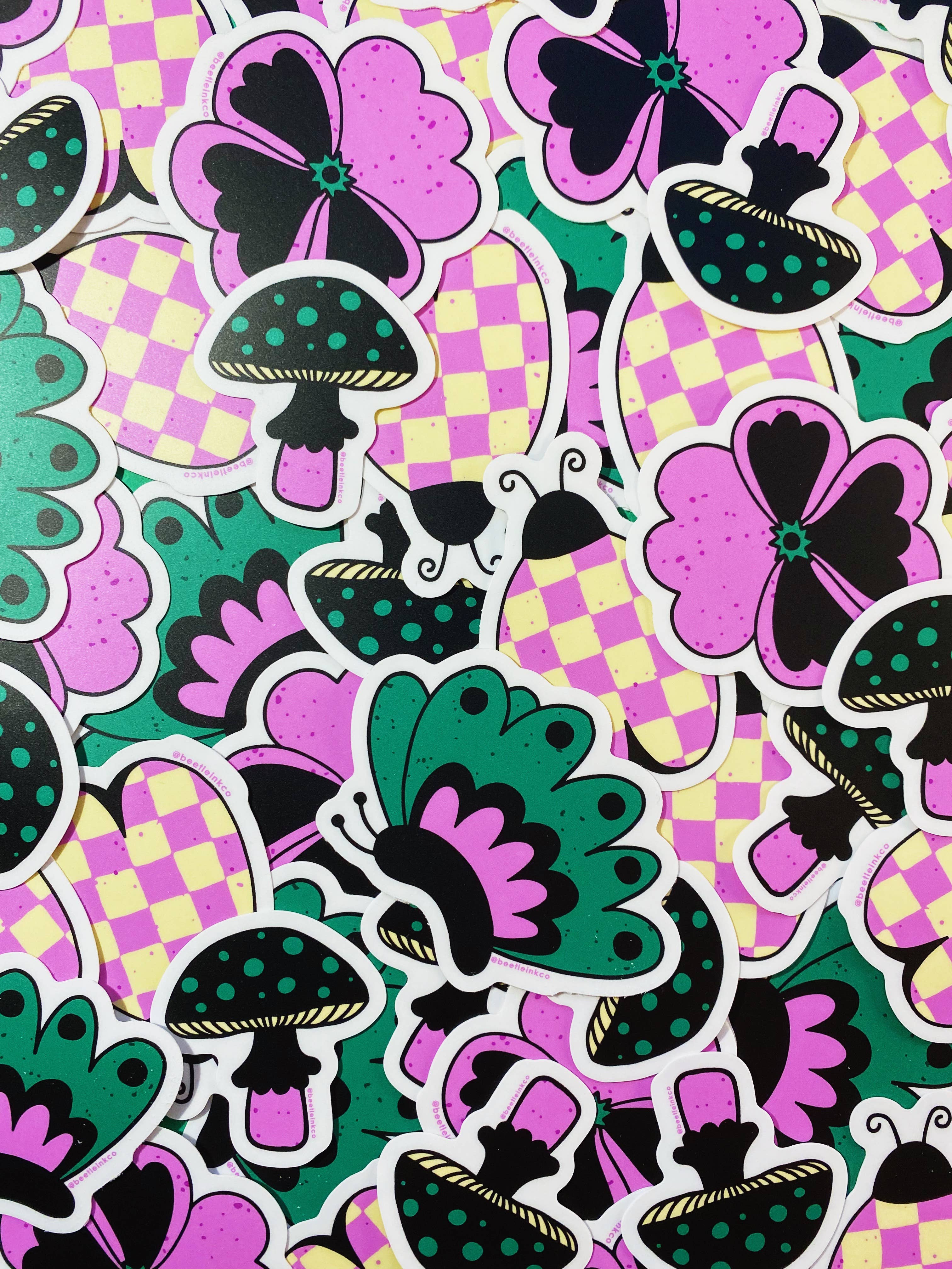 Beetle Ink Co. - Wholesale Sticker - Freaky Beetle Vinyl Sticker4