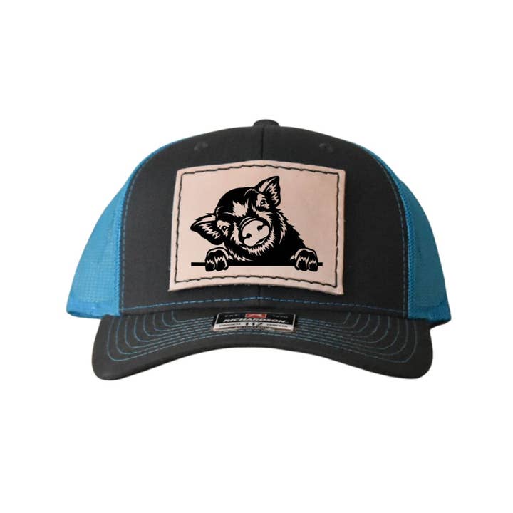 Prairie Buffalo - Wholesale Trucker Hat - Unisex - Trucker Hat - Piglet Leather Hat Patch5
