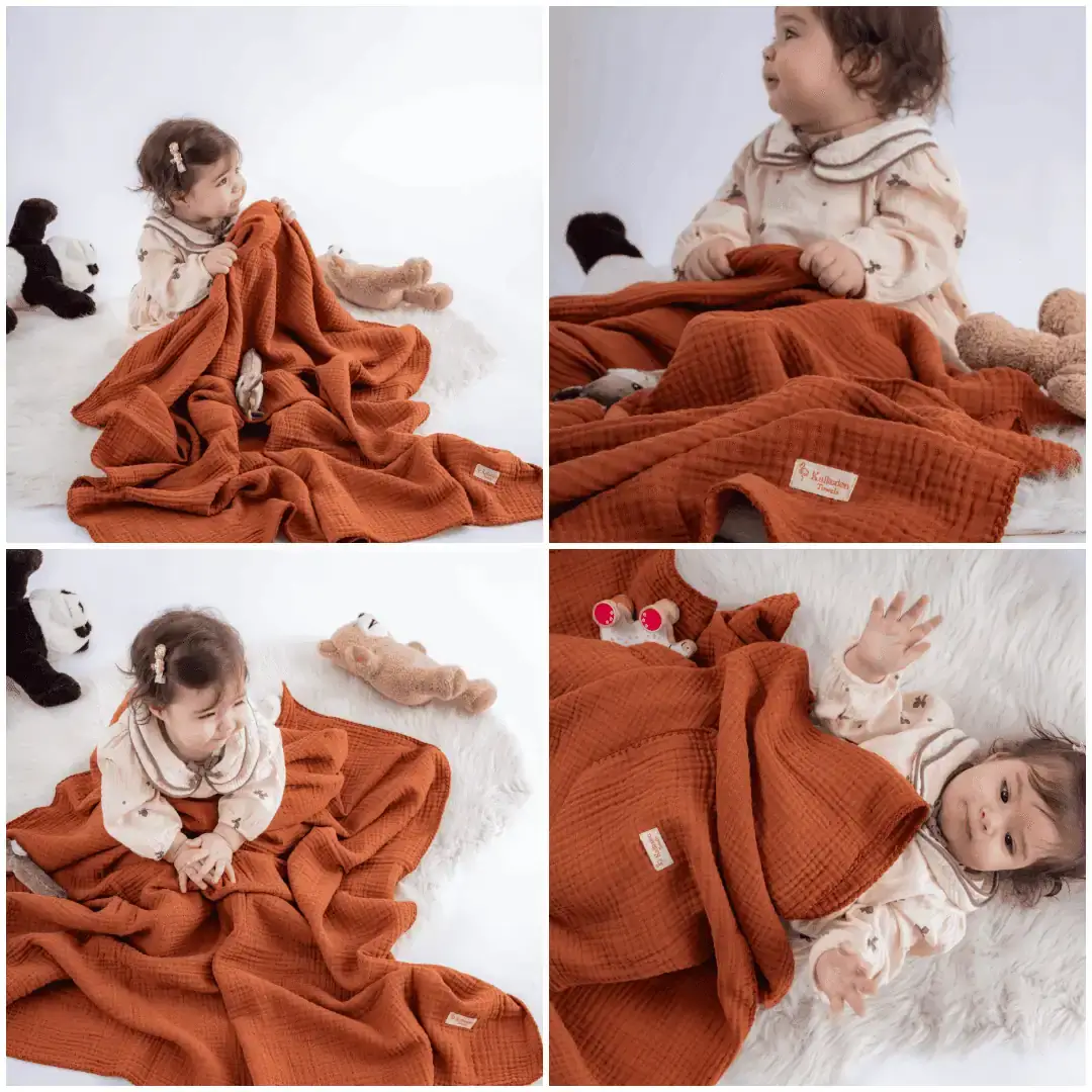 Kalkedon Towels – wholesale Filtar – Barn och baby – Quiltad fyra-lagers muslinfilt | Bomullsfilt för baby i gasväv2