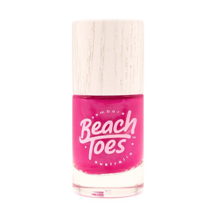 Sunkissed Bright Pink Pearl Nail Polish for wholesale by Beach Toes