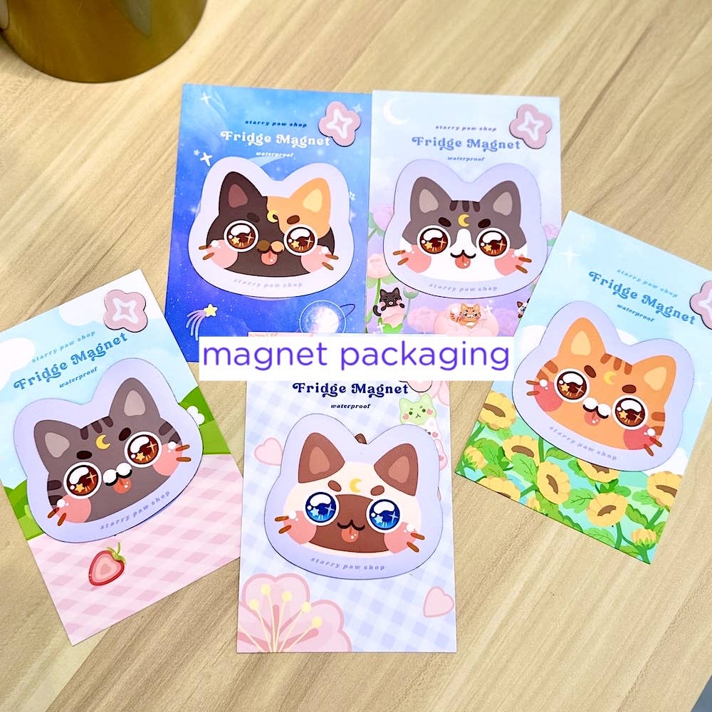 Starry Paw Shop - Vente Autocollant - Autocollant en porcelaine Chat Porte-Bonheur 3" Holo scintillant résistant à l'eau4